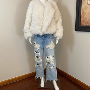 Alexander Wang destructed denim.